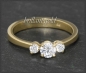 Preview: Gold Brillant Ring mit 0,49ct; Solitär 0,33ct, Si2!