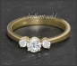 Preview: Gold Brillant Ring mit 0,49ct; Solitär 0,33ct, Si2