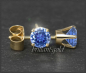 Preview: Ohrstecker 585 Gold Fluorit blau 4,5,6,7mm