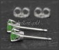 Preview: Stecker 585 Gold Chromdiopsid dunkelgrün 4,5,6,7 mm