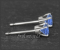 Preview: Ohrstecker 585 Gold Fluorit blau 4,5,6,7mm