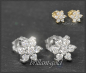 Preview: Brillant Ohrstecker Blume/Stern, Lupenrein, 585 Gold