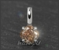 Preview: Diamant 585 Gold Gleiter Anhänger 0,42ct, Cognac