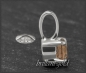 Preview: Diamant 585 Gold Gleiter Anhänger 0,42ct, Cognac