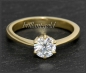 Mobile Preview: Brillant 585 Gold Ring 0,85ct, Top Wesselton, VS1