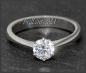 Preview: Brillant Ring Gold, 0,71ct Diamant in River D & Si