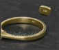 Preview: Brillant 585 Gold Ring; 0,32ct, intensiv blau; Si2