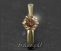 Preview: Brillant 585 Gold Solitär Ring, 1,01ct, Si2, braun