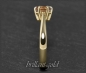 Preview: Brillant 585 Gold Solitär Ring, 1,01ct, Si2, braun