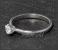 Preview: Diamant Solitär Brillant Ring 0,26ct River D & VS