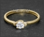 Preview: Diamant Gold Solitär Ring 0,25ct, River D & VS2