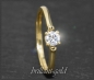 Preview: Diamant Gold Solitär Ring 0,25ct, River D & VS2