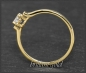 Preview: Diamant Gold Solitär Ring 0,25ct, River D & VS2