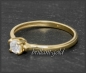 Preview: Diamant Gold Solitär Ring 0,25ct, River D & VS2