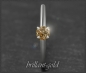 Preview: Brillant 585 Weißgold Ring 0,28ct, Champagner, Si