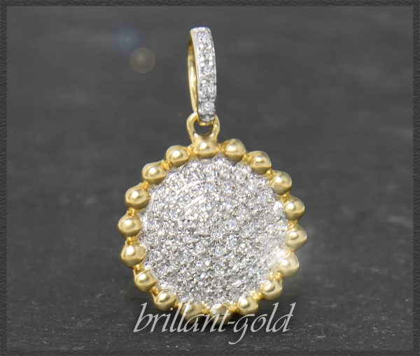 Anhänger 0,22ct Diamanten, 10K Gold