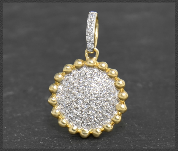 Anhänger 0,22ct Diamanten, 10K Gold