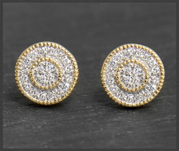 Preview: Diamant Ohrstecker 0,20ct, 10 Karat Gold