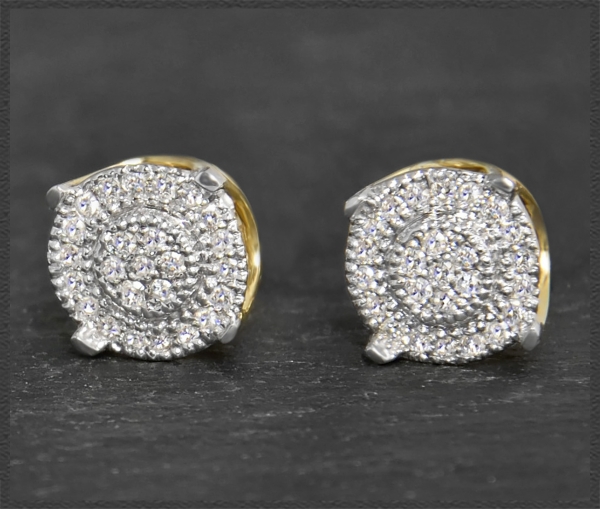 Preview: Diamant Bluff Ohrstecker mit 0,25ct, 10K Gold