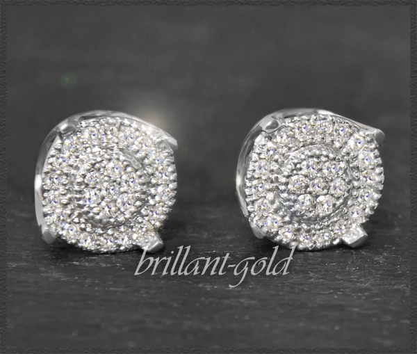 Diamant Bluff Ohrstecker mit 0,25ct, 10K Gold