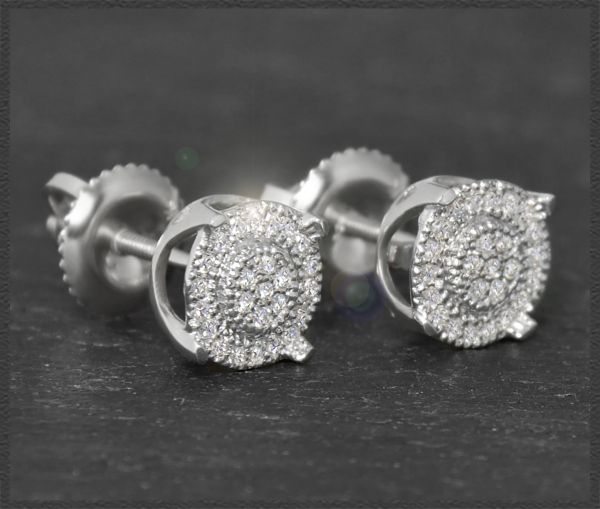 Diamant Bluff Ohrstecker mit 0,25ct, 10K Gold