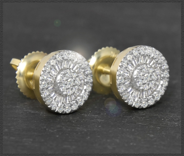 Preview: Diamant Ohrstecker mit 0,70ct, 10K Gold