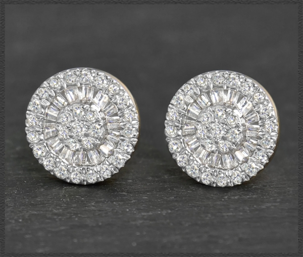 Preview: Diamant Ohrstecker mit 0,70ct, 10K Gold