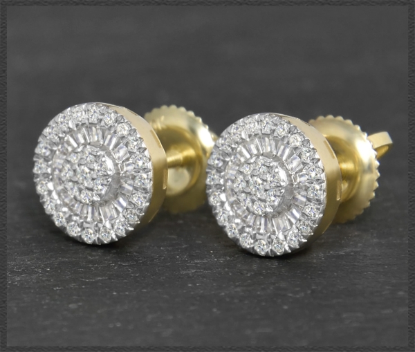 Preview: Diamant Ohrstecker mit 0,70ct, 10K Gold