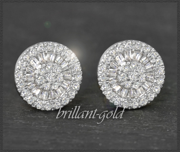 Diamant Ohrstecker mit 0,70ct, 10K Gold