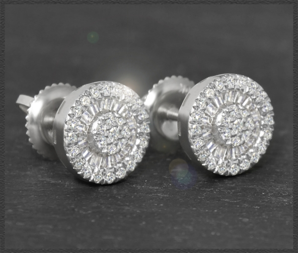 Diamant Ohrstecker mit 0,70ct, 10K Gold