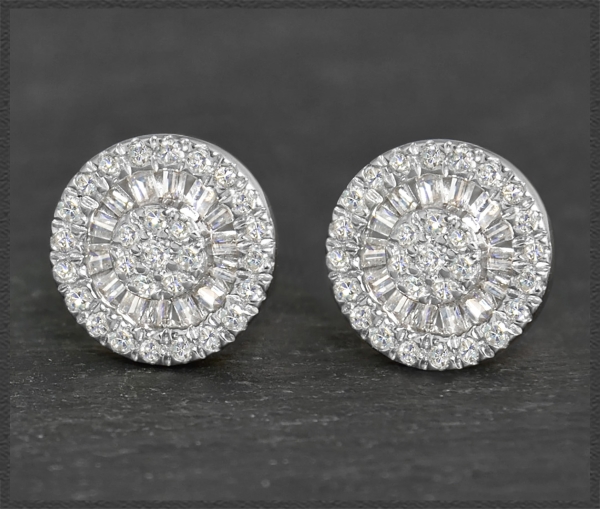 Diamant Ohrstecker mit 0,70ct, 10K Gold