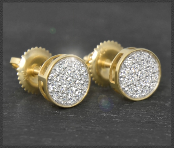 Preview: Diamant Ohrstecker 0,40ct; VS - Si, 10K Gold