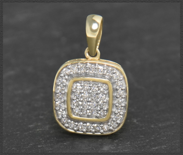 Anhänger mit 0,45ct Diamanten, 10 Karat Gold