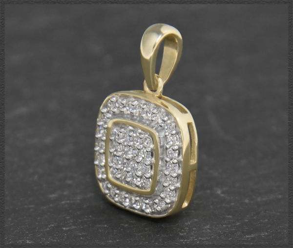 Anhänger mit 0,45ct Diamanten, 10 Karat Gold