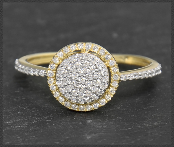 Cocktailring mit 0,45ct Diamanten, 10 Karat