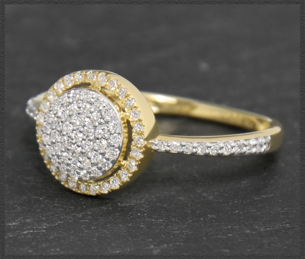 Cocktailring mit 0,45ct Diamanten, 10 Karat
