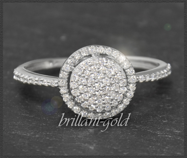 Cocktailring mit 0,45ct Diamanten, 10 Karat