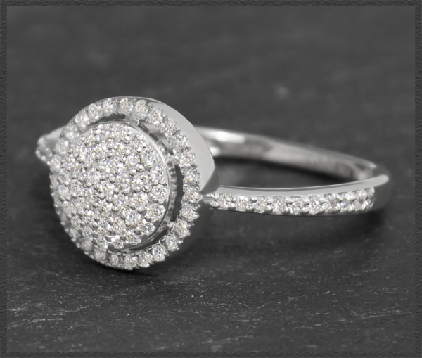 Cocktailring mit 0,45ct Diamanten, 10 Karat