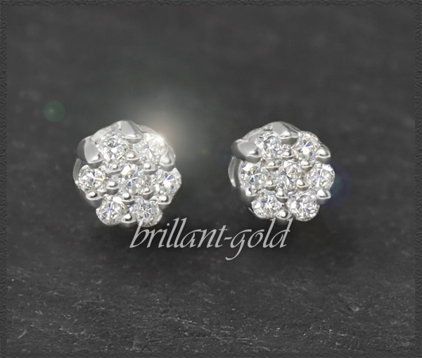 Brillant Ohrstecker mit 0,15ct, 585 Gold