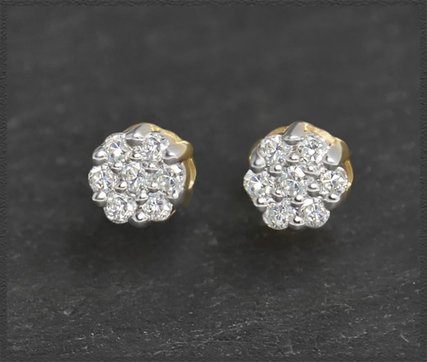 Brillant Ohrstecker mit 0,15ct, 585 Gold