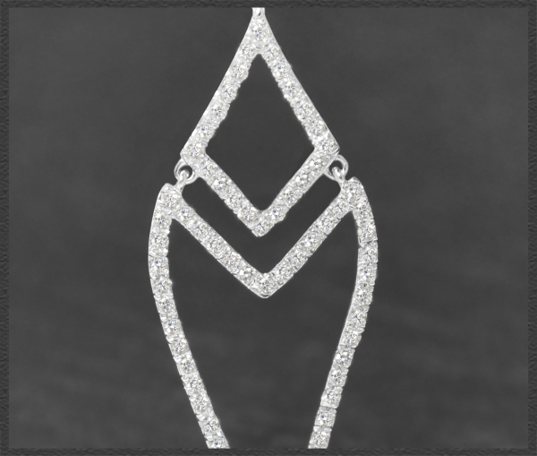 Anhänger mit 0,45ct Diamanten in Si, 585 Gold