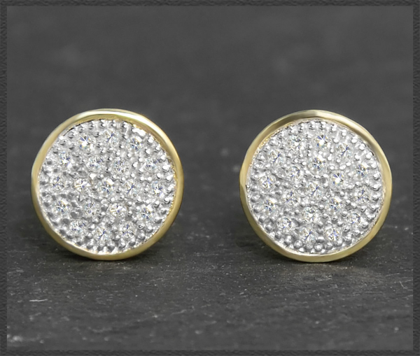 Preview: Diamant Ohrstecker mit 0,22ct, Si; 10K Gold