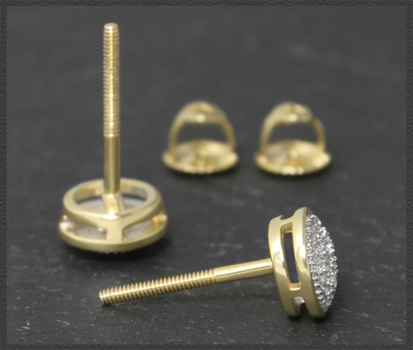 Diamant Ohrstecker mit 0,22ct, Si; 10K Gold