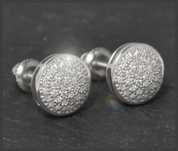 10K Gold Ohrstecker mit 0,45ct Diamanten