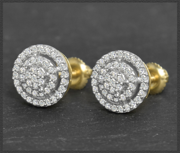 Preview: Diamant Ohrstecker mit 0,50ct, 10K Gold