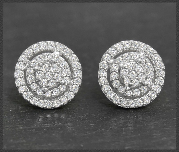 Diamant Ohrstecker mit 0,50ct, 10K Gold