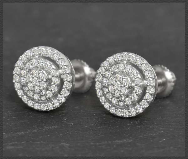 Diamant Ohrstecker mit 0,50ct, 10K Gold