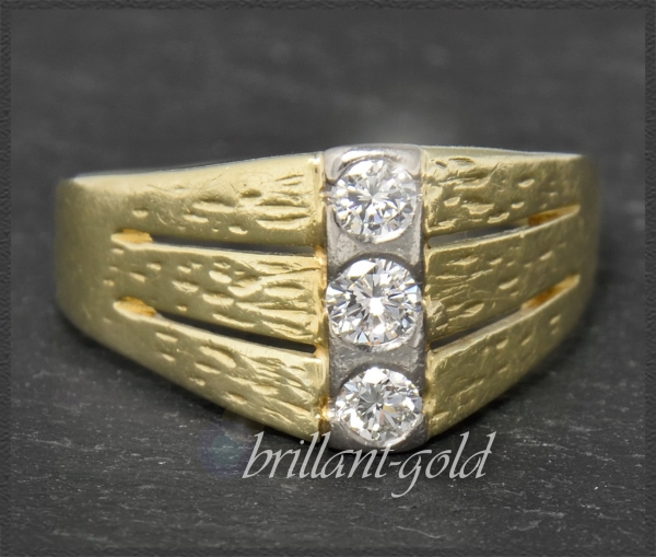 Diamant Ring 0,45ct Brillanten, Vintage um 1960
