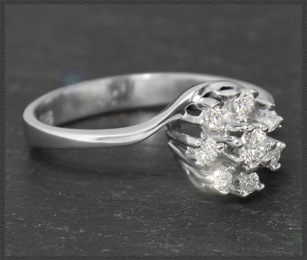 Diamant Ring mit 0,30ct Brillanten aus 585 Weißgold