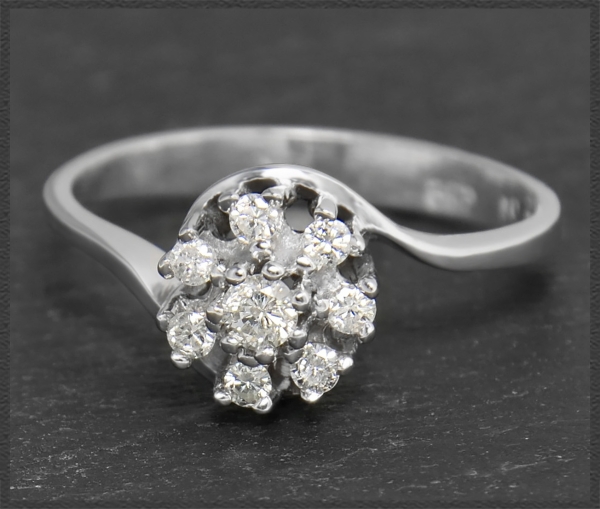Diamant Ring mit 0,30ct Brillanten aus 585 Weißgold